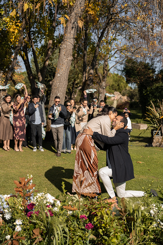 Foto de propuesta de matrimonio en Madrid 